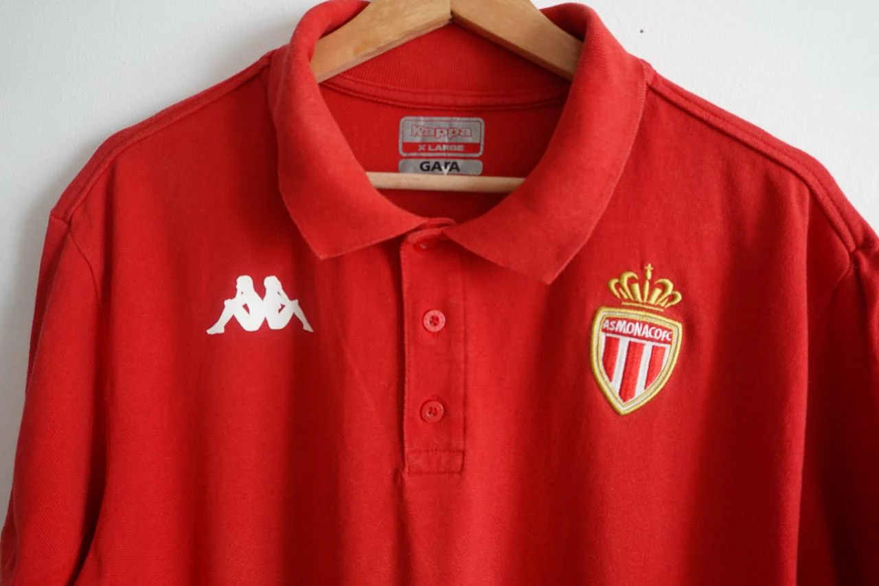 Polo Kappa AS Monaco FC vermelha tamanho GG – photo 6